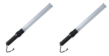 2 Baton lumineux blanc transparent signalisation police route circulation voiture automobile avion ECLATS DESTOCKAGE