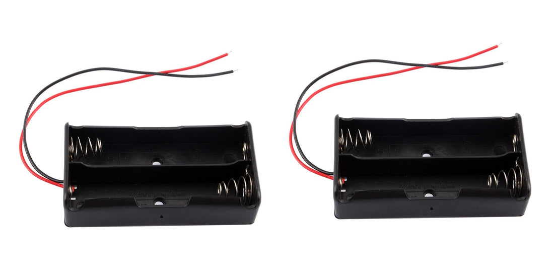 2 Boitiers Bloc Coupleur Support de 2 Batterie Pile rechargeable 18650 3.7v - ECLATS DESTOCKAGE