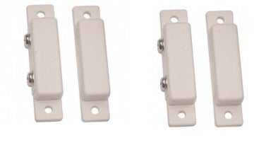 2 contacts magnetiques capteur nf saillie adhesif blanc contacteur ouverture porte detecteur destockage ECLATS DESTOCKAGE
