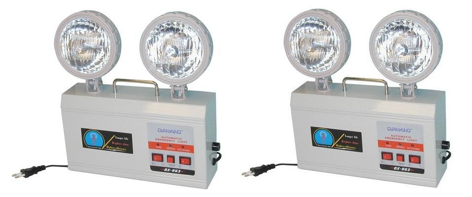 2 Eclairage automatique electrique de secours 2x4.5w dx 963 sans battterie rechargeable 6V4 ECLATS DESTOCKAGE