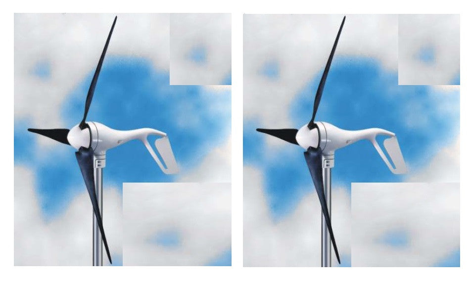 2 Eoliennes 400w air x energie renouvelable grace au vent energie infinie autonomie electricite ECLATS DESTOCKAGE