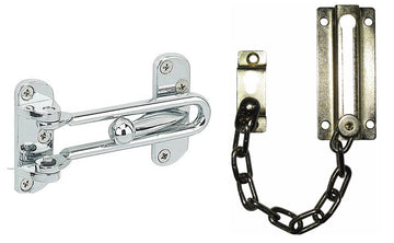 2 modeles d entrebailleurs de porte avec et sans chaine de securite appartement villa habitation ECLATS DESTOCKAGE