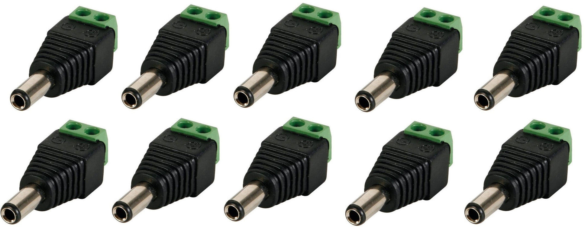 10 pcs Fiche adaptateur cc 5.5 x 2.1mm male vers connexion a vis cd022 ECLATS DESTOCKAGE