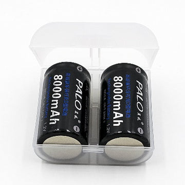 2 piles lr20 1.2v 5000ma rechargeables 4.5a 5a 8a 8000a nr20c r20 - ECLATS DESTOCKAGE