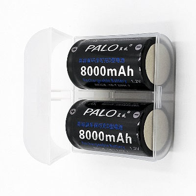 2 piles lr20 1.2v rechargeables 4.5a 5a 5000ma 8a 8000a nr20c r20 - ECLATS DESTOCKAGE