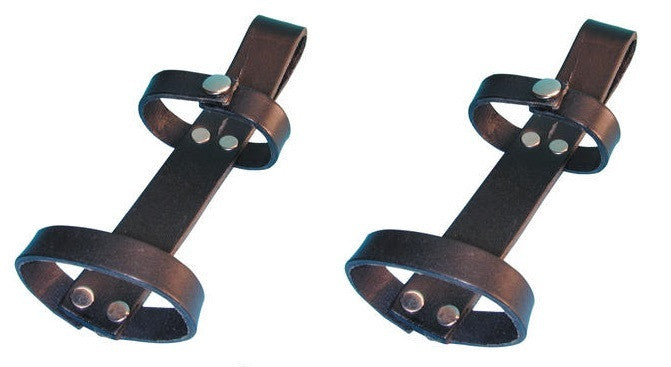 2 Support ceinture cuir pour lampe maglite ou detecteur metaux dfpr dfp5 ECLATS DESTOCKAGE
