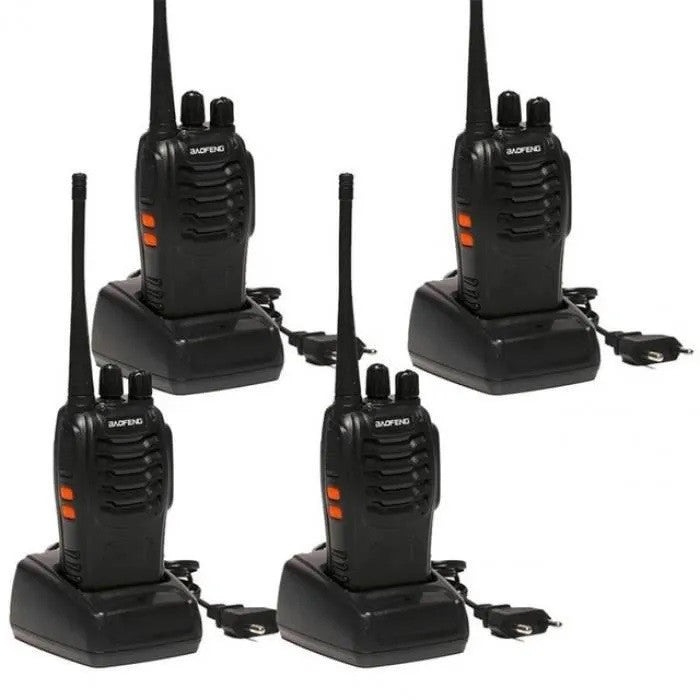 4 Talkie walkie 446mhz 3km batterie rechargeable chargeur 16 Canaux UHF 400-470 MHz Baofeng BF-888S ECLATS DESTOCKAGE