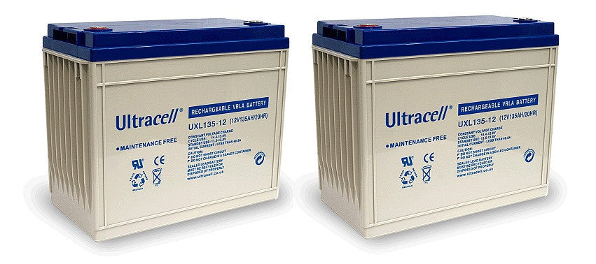 2 X Batteries rechargeable 12v 130ah uxl134-12 134ah 135ah solaire eolienne accu plomb accumulateur ECLATS DESTOCKAGE