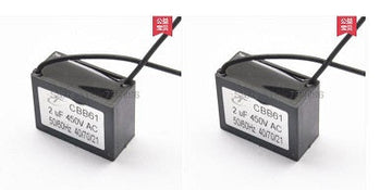 2 X Condensateur cbb61 2uf 450v 2mf 2 mf uf micro farad 50/60hz condo demarrage moteur ECLATS DESTOCKAGE