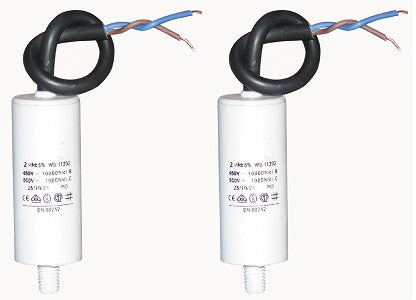 2 X condensateurs a fil 2mf 2 mf uf micro farad 450v condo w9-11202 cable demarrage - ECLATS DESTOCKAGE