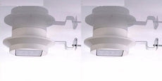 2 X Eclairage lampe solaire 3 led mur extérieur de sécurité cloture cour jardin