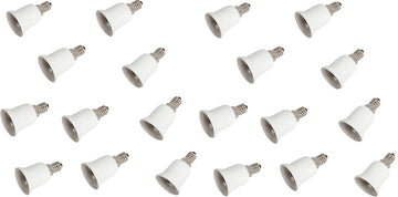 20 adaptateurs convertisseur e14 a e27 douille lampe ampoule led culot 12v 24v 48v 220v ECLATS DESTOCKAGE