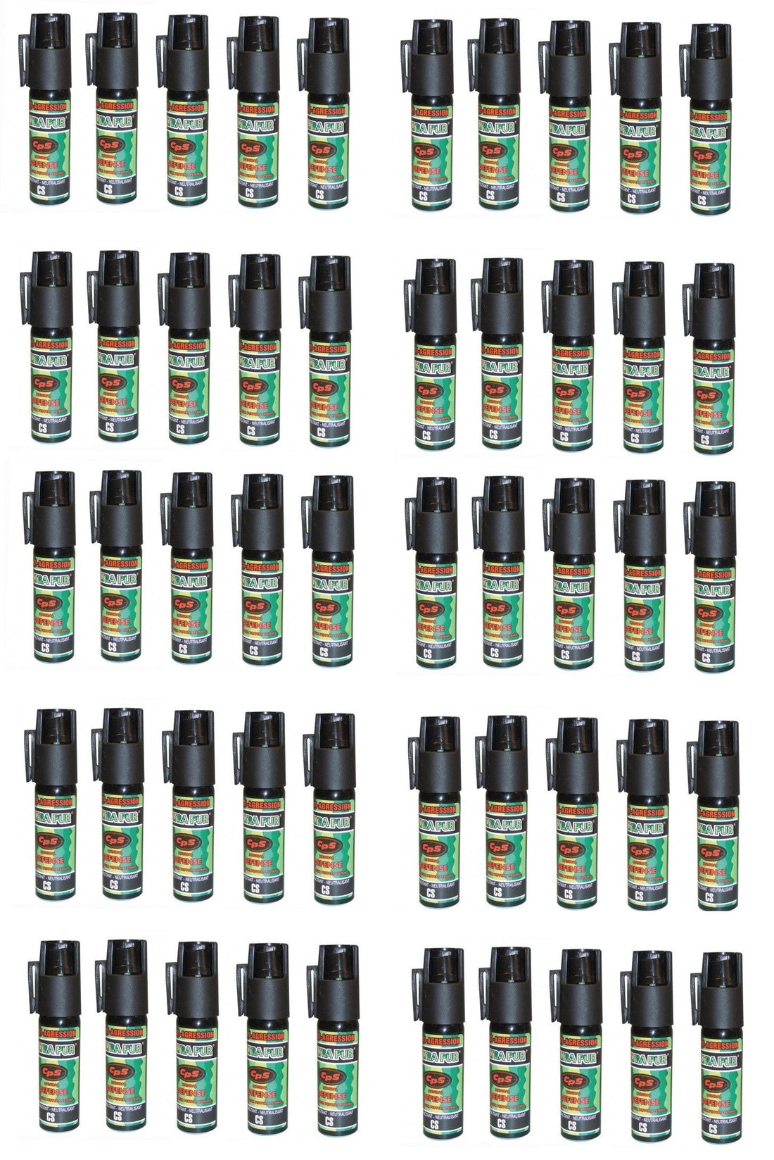 50 aerosol bombe de defense 17ml 25ml GPPM pepper incapacitant neutralise ECLATS DESTOCKAGE