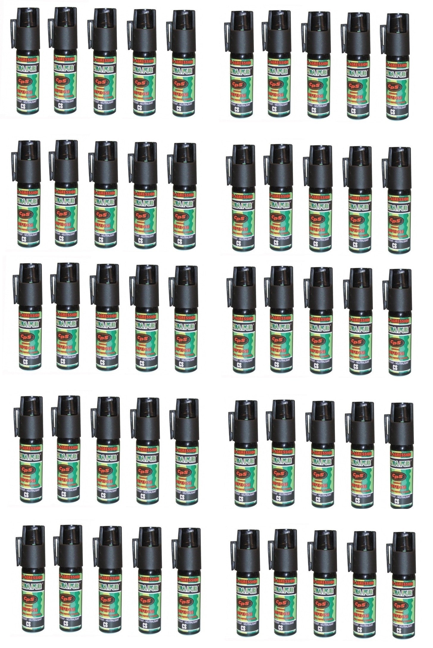 50 aerosol bombe de defense 17ml 25ml GPPM pepper incapacitant neutralise ECLATS DESTOCKAGE