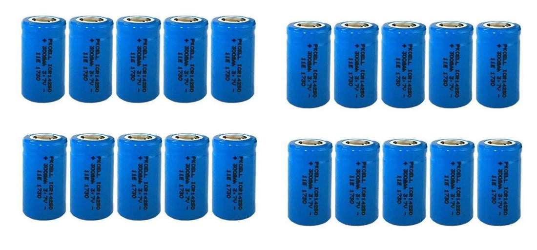 20 Batterie lithium rechargeable 14250 3.7v 300mAh ICR14250 1/2AA lampe torche Appareil photo ECLATS DESTOCKAGE