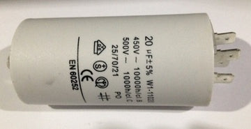 20 µf condensateur demarrage moteur pompe de piscine 20µf (20 mf) 450v à cosses - ECLATS DESTOCKAGE