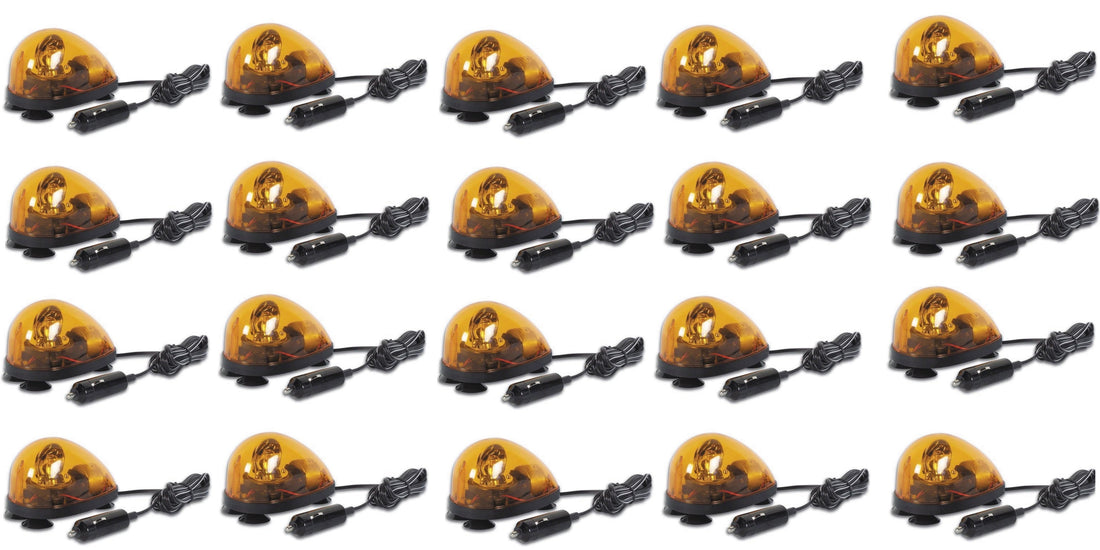 20 Gyrophares ventouse 12v girophare v16 dgt rotatif eclairage lumiere orange feu tournant haa65a ECLATS DESTOCKAGE