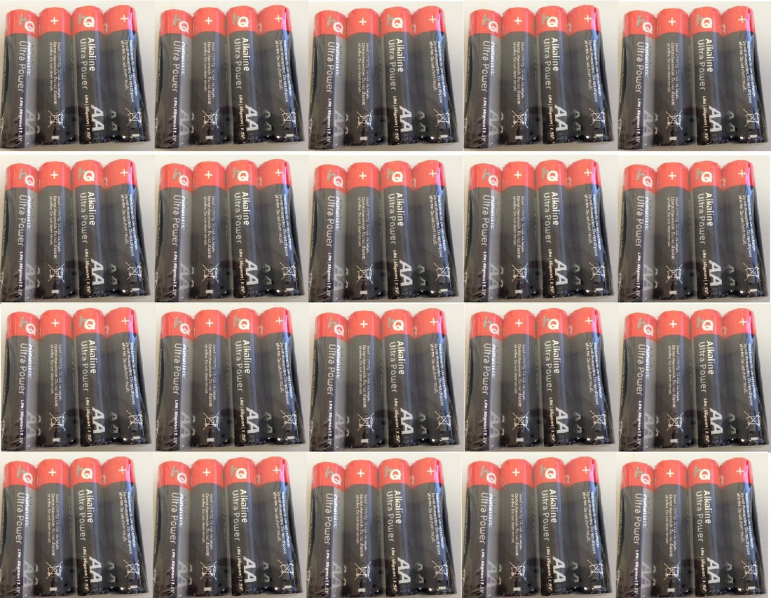 20 pack 4 piles alcaline r6p 1.5v (80 piles) packs piles aa am3 lr6 15a e91mn1500 815 4006 alcalines - ECLATS DESTOCKAGE