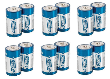 12 piles electrique 1.5v alcaline lr20 d r20 am1 13a e95 mn130 alimentation batterie ECLATS DESTOCKAGE