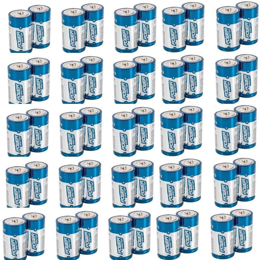 50 piles electrique 1.5v alcaline lr20 d r20 am1 13a e95 mn130 alimentation batterie ECLATS DESTOCKAGE