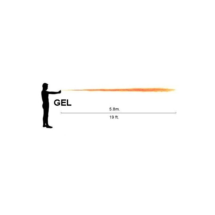 Aerosol de defense gel paralysant cs 2% 25ml arme bombe gaz lacrymogène spray police securite vigile ECLATS DESTOCKAGE