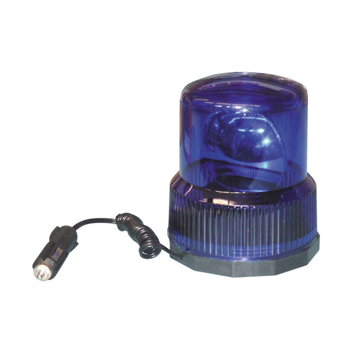 Gyrophare electrique magnetique 12v 25w bleu girophare aimante feu lumineux tournant rotatif aimant - ECLATS DESTOCKAGE