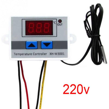 220V 10A DM-W3001 Contrôleur de température à 3 chiffres à LED pour thermostat Arduino Cool Heat avec sonde de sonde NTC ECLATS DESTOCKAGE