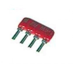 Reseau sil 3 resistances et 1 commun 10 kohms 4 broches resil3110k ECLATS DESTOCKAGE