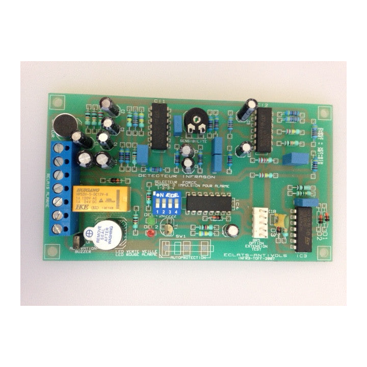 Detecteur perivolumetrique buzzer autoprotection alarme electronique infrason 12v mistral ECLATS DESTOCKAGE