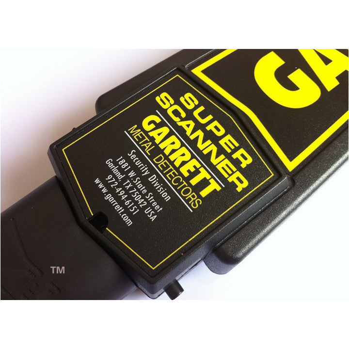 Détecteur de métaux securite garrett fouille manuelle Super scanner 1165180 ECLATS DESTOCKAGE
