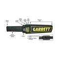 Détecteur de métaux securite garrett fouille manuelle Super scanner 1165180 ECLATS DESTOCKAGE