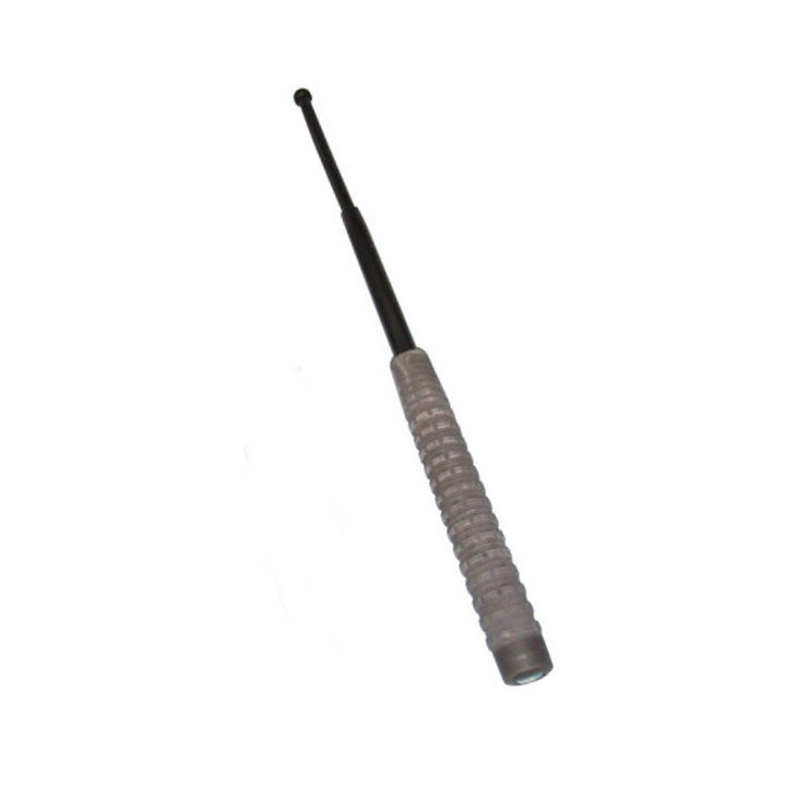 Matraque baton telescopique 21'' ø25mm 20/53cm acier trempe noir arme defense autodéfense agression ECLATS DESTOCKAGE