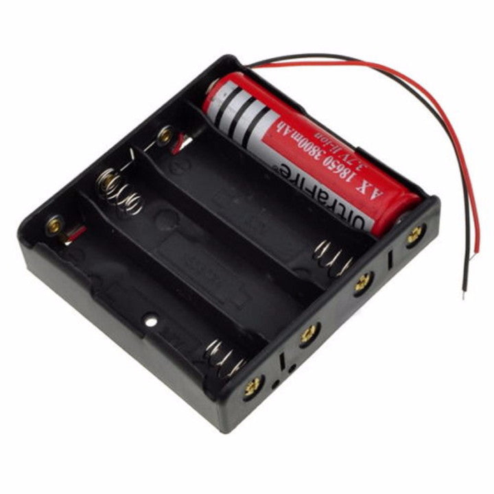 1 Boitier Bloc Coupleur Support de 4 Batterie Pile rechargeable 18650 3.7v ECLATS DESTOCKAGE