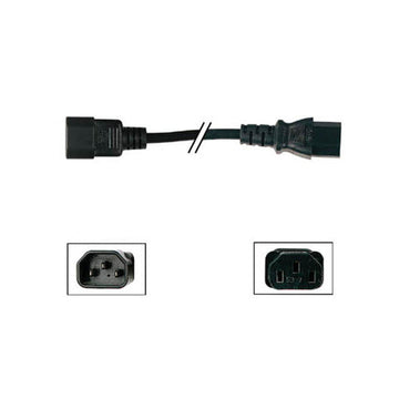 Prolongateur electrique fiche euro mâle vers fiche euro femelle noir 1.8m net3b ECLATS DESTOCKAGE