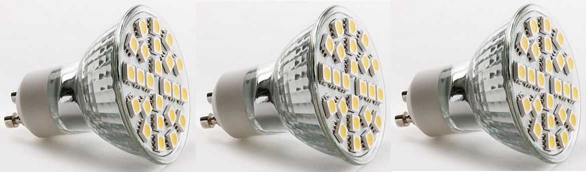 3 ampoule gu10 24 led 5w smd 5050 spot blanc chaud 3w 4w 6w basse conso 220v 240v eclairage lumiere ECLATS DESTOCKAGE