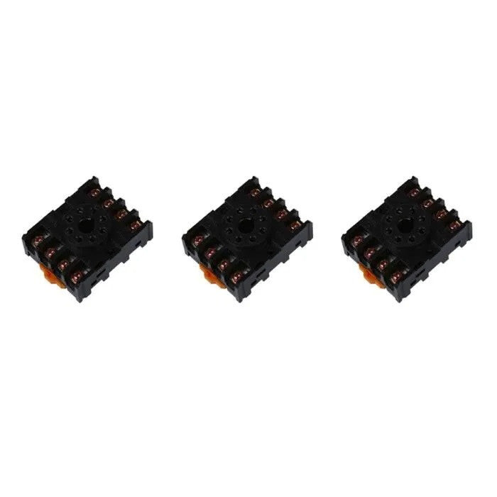 3 Support relais 8 pin 90-22 mk2p rail din pf083a recepteur rx40965 rx40967 rx40968 decodeur dcd ae/zc ECLATS DESTOCKAGE