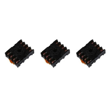 3 Support relais 8 pin 90-22 mk2p rail din pf083a recepteur rx40965 rx40967 rx40968 decodeur dcd ae/zc ECLATS DESTOCKAGE