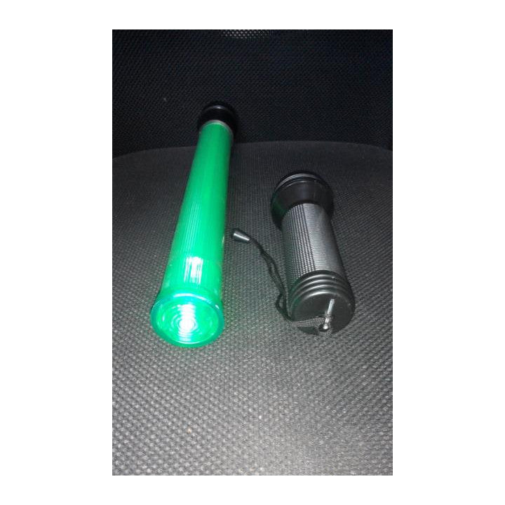 Baton police signalisation vert lumineux route circulation automobile avion ECLATS DESTOCKAGE