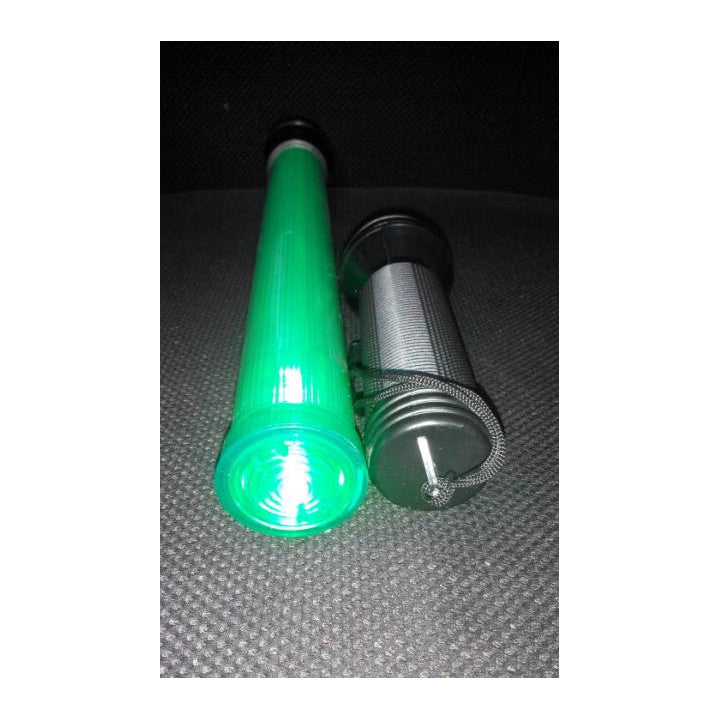 Baton police signalisation vert lumineux route circulation automobile avion ECLATS DESTOCKAGE