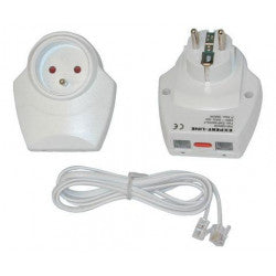 Parafoudre telephonique electrique enfichable 220v tel/fax/modem/adsl parasurtenseur parasurtension ECLATS DESTOCKAGE