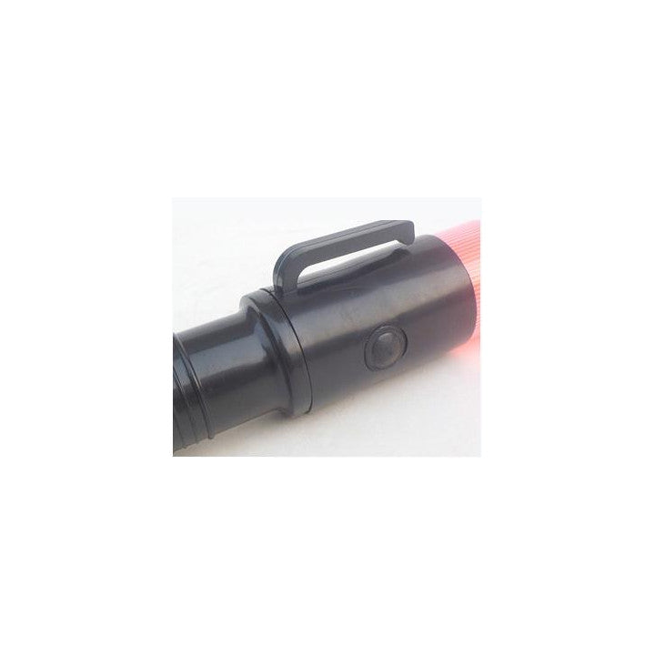 Baton lumineux GM torche rechargeable rouge signalisation police route circulation voiture avion ECLATS DESTOCKAGE
