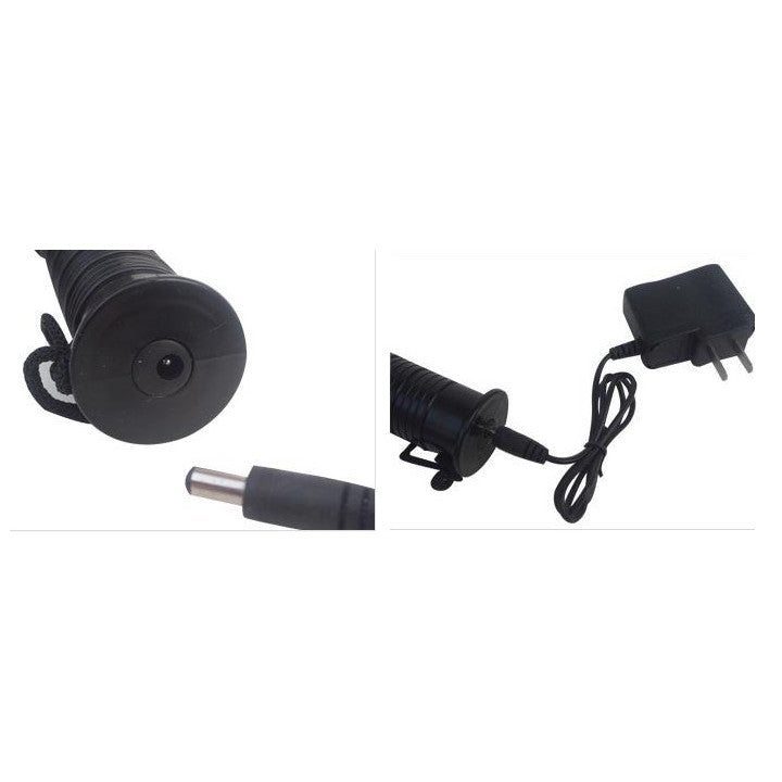 Baton lumineux GM torche rechargeable rouge signalisation police route circulation voiture avion ECLATS DESTOCKAGE