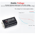 Batterie Accu rechargeable 450mah 7.2v 6.9v 7v 7.1v 6f22 Li-ion mn1604 a1604 4022 ECLATS DESTOCKAGE