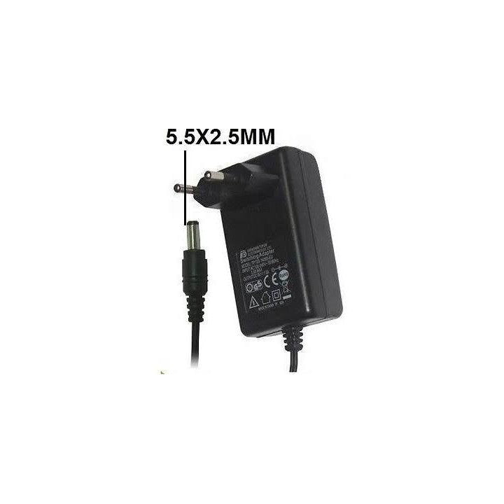 Alimentation 220V 12Vdc 2A 5.5 x 2.5mm Jack Adaptateur 12V jack 5.5x2.5mm TNTSAT FRANSAT ECLATS DESTOCKAGE