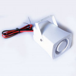 Sirene 105db 110db blanche 6v 7v 8v 9v 10v 11v 12v 13v etanche alarme electronique sonore - ECLATS DESTOCKAGE