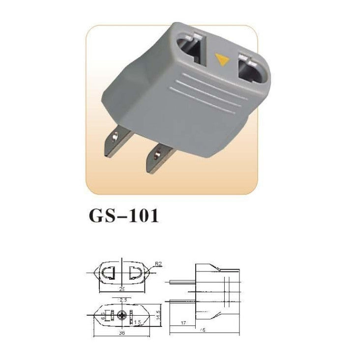 Adaptateur europe canada euro/americain japon etats unis voyage secteur prise usa convertisseur ECLATS DESTOCKAGE