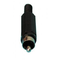 Fiche rca mâle noire (1 pièce) ca047b pour camera video surveillance ECLATS DESTOCKAGE