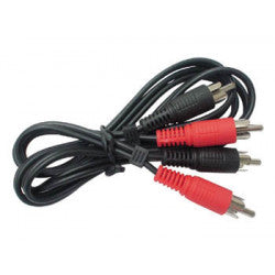 Cordon 1,2m 2 rca mâle vers 2 rca mâle avw021 cable moniteur surveillance securite avw021 ECLATS DESTOCKAGE