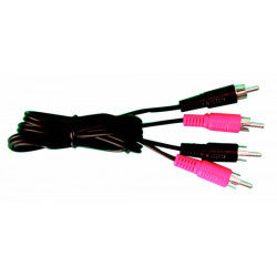 Cordon 1,2m 2 rca mâle vers 2 rca mâle avw021 cable moniteur surveillance securite avw021 ECLATS DESTOCKAGE