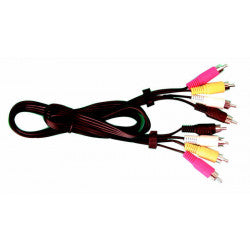 Cordon audio video 1,2m 4 rca mâle vers 4 rca mâle cable camera surveillance securite avw080 ECLATS DESTOCKAGE